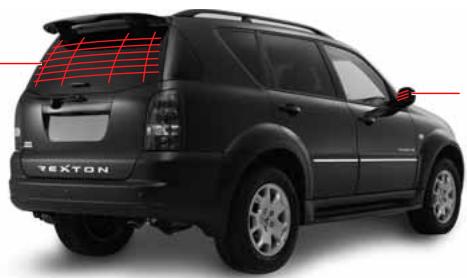 SSANGYONG REXTON 2 - Commutateur de hayon et de vitre chauffante de rétroviseur extérieur - 1