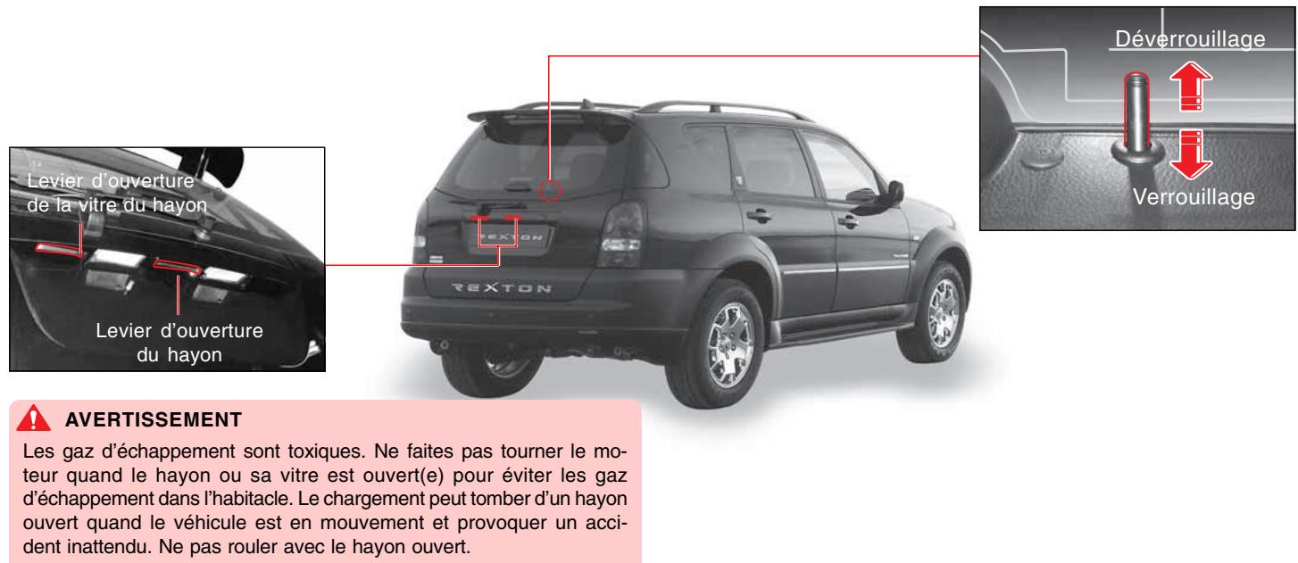 SSANGYONG REXTON 2 - HAYON ET VITRE DE HAYON - 1