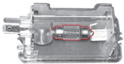 SSANGYONG REXTON 2 - LAMPE DE LA BOITE A GANTS - 2