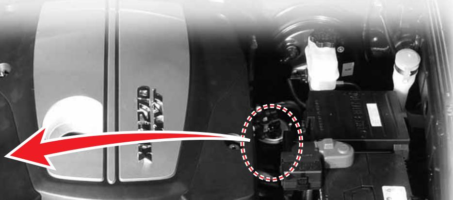 SSANGYONG REXTON 2 - Comment vidanger l'eau du filtré à carburant (Sans séparateur d'eau additionnel) - 2