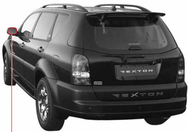 SSANGYONG REXTON 2 - ABAISSEMENT DE 3,5^ DU RETROVISEUR EXTERIEUR EN MARCHE ARRIERÉ - 1