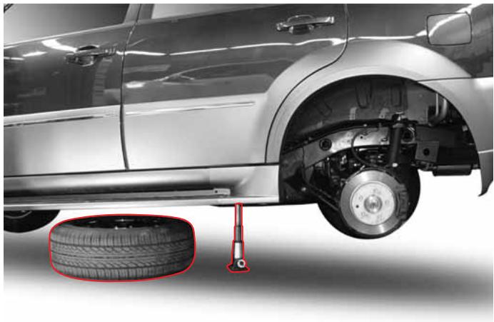 SSANGYONG REXTON 2 - Remplacement d'une roue arrête - 4