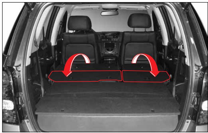 SSANGYONG REXTON 2 - RABATTEMENT DE SIEGE (POUR AMENAGER UN COMPARTIMENT A BAGAGES) - 3