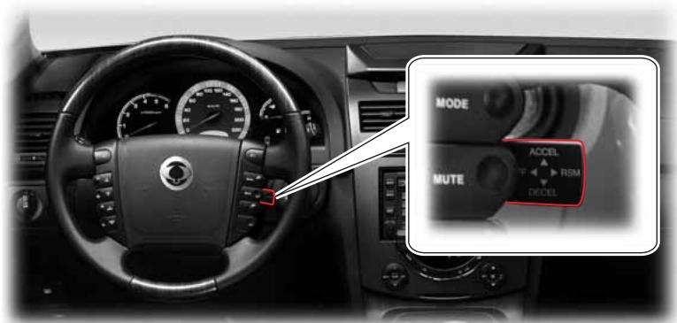 SSANGYONG REXTON 2 - RÉGULATION DE VITESSE - 1