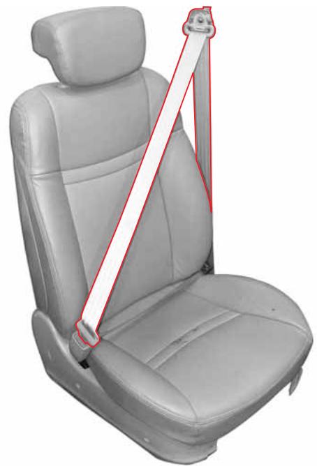 SSANGYONG STAVIC - Ceinture de sécurité trois points - 1