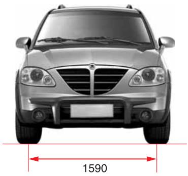 SSANGYONG STAVIC - DIMENSIONS - 2