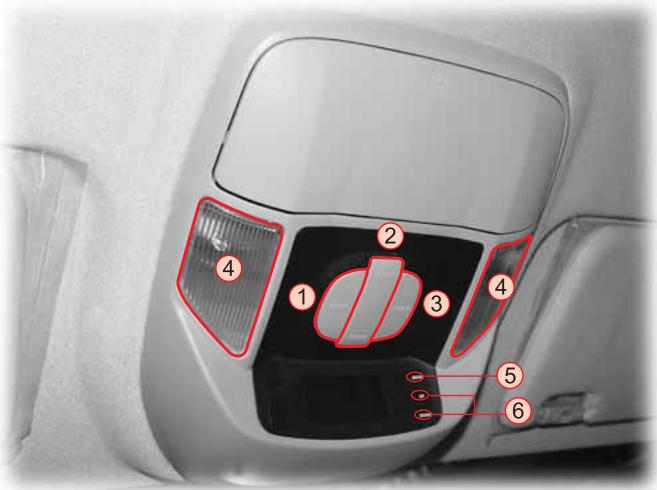 SSANGYONG STAVIC - Commutateurs de la console suspendue - 1