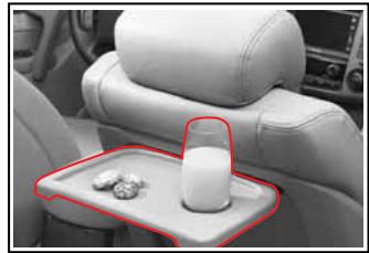 SSANGYONG STAVIC - Tablette de dossier de siège et portegobelet - 1