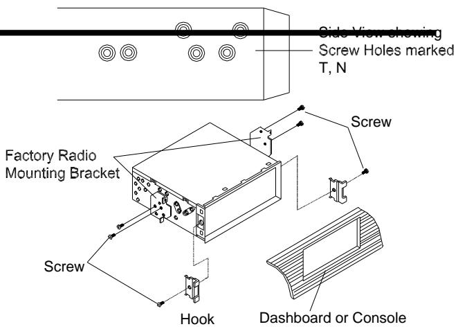 LENCO CS 315 - DIN RÜCKSEITENEINBAU (Methode B) - 1