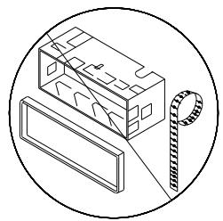 LENCO CS 315 - Montage FACE arriere DIN (méthode b) - 2