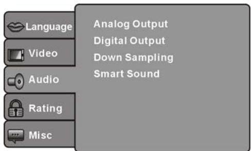 LENCO DVD-432 - CONFIGURación DE AUDIO - 1