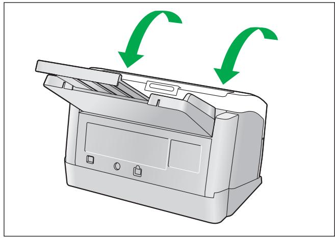 PANASONIC KV S1045C - Fermez le capot de l'adf. - 1