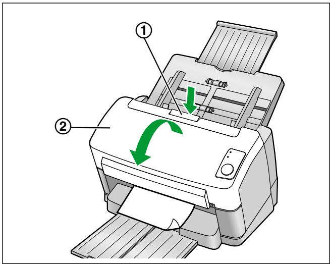 PANASONIC KV S1045C - Dégagement des bourrages papier de la section d'alimentation - 1