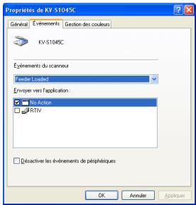 PANASONIC KV S1045C - Configuration de l'événement - 1