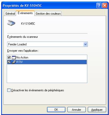 PANASONIC KV S1045C - Configuration de l'événement - 2