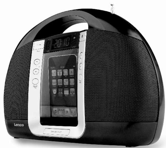 LENCO IPD-5200 - TRAGBARES RADIO MIT IPOD-DOCK - 1