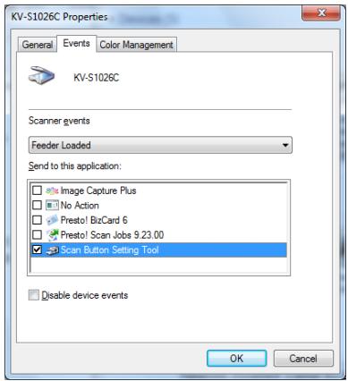 PANASONIC KV-S1015C - Checking events - 1
