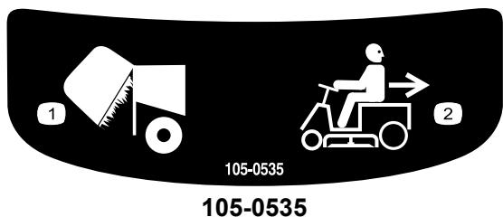 TORO RIDER H132 - Autocollants de sécurité et d'instruction - 7