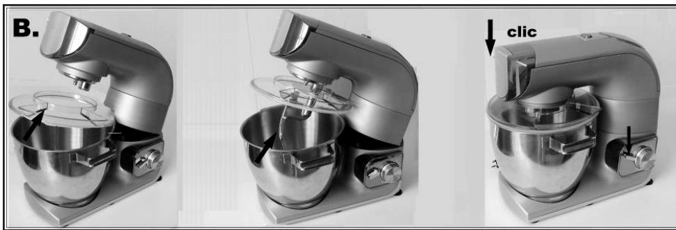 YOO DIGITAL COOKYOO7000 - MIXING/KNEADING/BEATING/EMULSIFYING/WHISKING (See figure B) — - 1