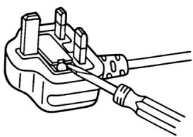 PANASONIC KV-S4085CW - Remplacement du fusible : - 1