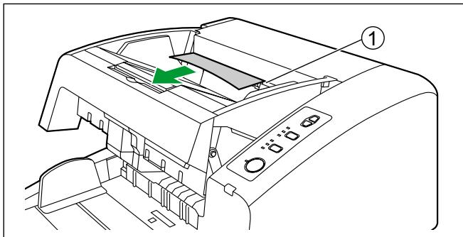 PANASONIC KV-S4085CW - Si le bourrage papier a lieu au niveau de la fente de sortie : - 1