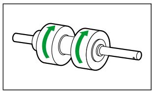 PANASONIC KV-S4085CW - Direction de nettoyage des rouleaux - 1