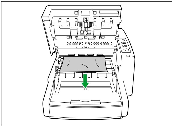 PANASONIC KV-S4085CW - Si le bourrage papier a lieu à l'intérieur du scanner : - 1