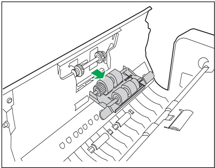 PANASONIC KV-S7075C - Remplacement des modules de rouleau d'alimentation papier - 3