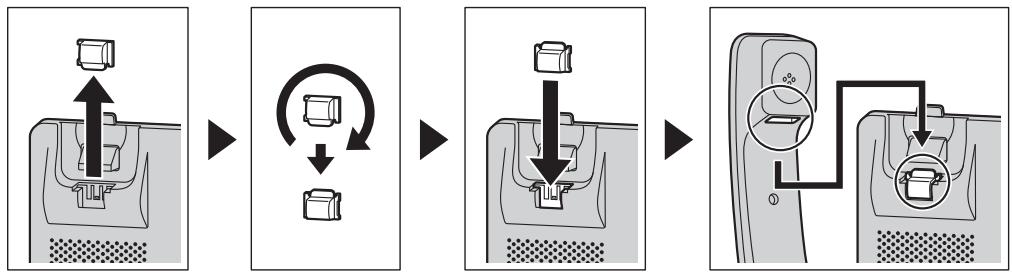 PANASONIC KX-HDV130 - Pour verrouiller le crochet du combiné lorsque l'appareil est monté au mur - 1