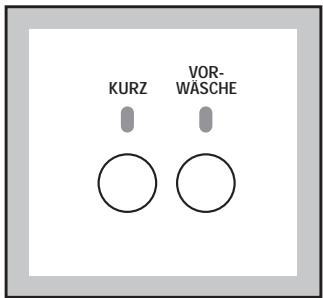 ZANKER 1000 - Choix éventuel de l'option vorwäsche (prelavage) ou KURZ (RAPIDE) selon le degré de saleté - 1