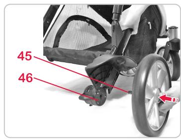 BRITAX B-DUAL & B DUAL - Pour monter les roues,proceder comme suit: - 2