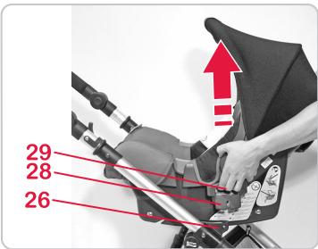 BRITAX B-DUAL & B DUAL - Fixation de la coque pour bébé - 8