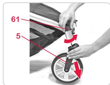 BRITAX B-DUAL & B DUAL - Pour monter les roues,proceder comme suit: - 3