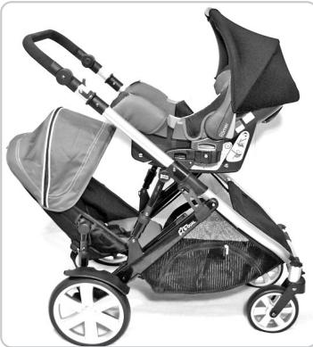 BRITAX B-DUAL & B DUAL - Deuxieme siege de pousette de la naissance jusqu'à 15 kg - 1