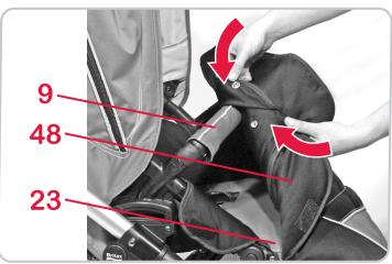 BRITAX B-DUAL & B DUAL - Pour ouvrir la fenêtre de la capote 30, procéder comme suit : - 2
