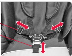BRITAX B-DUAL & B DUAL - Pour sécuriser votre enfant avec le harnais, procéder comme suit : - 1