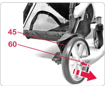 BRITAX B-DUAL & B DUAL - Pour retirer les roues,proceder comme suit: - 8