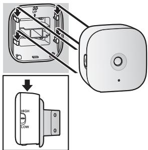PANASONIC KX-HNS102EX2 - Utilisation de l'adaptateur de montage mural - 3
