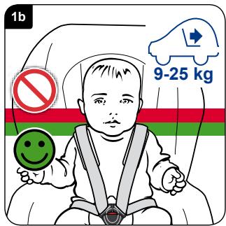 BRITAX MAX-WAY - Réglage de la ceinture - 1