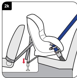 BRITAX MAX-WAY - Instalación del asiento infantil (orientado en el sentido contrario al de la marcha) en el asiento posterior lateral - 11