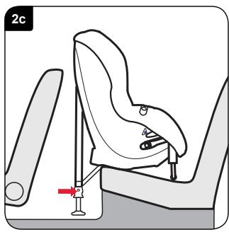 BRITAX MAX-WAY - Instalación del asiento infantil (orientado en el sentido contrario al de la marcha) en el asiento posterior lateral - 3