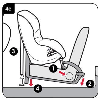 BRITAX MAX-WAY - Montar o assento para criança (virado para vez) no banco dianteiro - 5