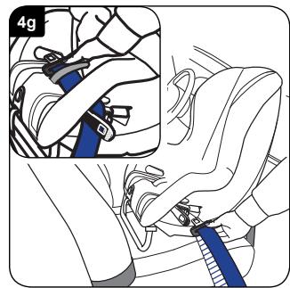 BRITAX MAX-WAY - Instalación del asiento infantil (orientado en el sentido contrario al de la marcha) en el asiento delantero - 7
