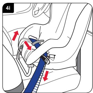 BRITAX MAX-WAY - Montar o assento para criança (virado para vez) no banco dianteiro - 9