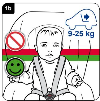 BRITAX MAX-WAY - Regolazione delle cinture - 1