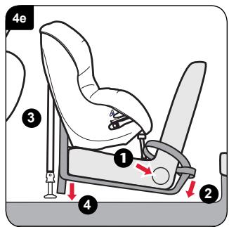 BRITAX MAX-WAY - Installerer votre siège infant (dos à la route) sur le siège arrêté central - 15