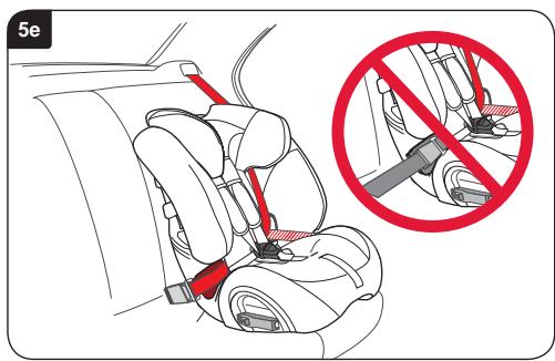 BRITAX MULTI TECH II - Turvaistuimen asennus (kasvot menosuuntaan) turvavyöllä - 5