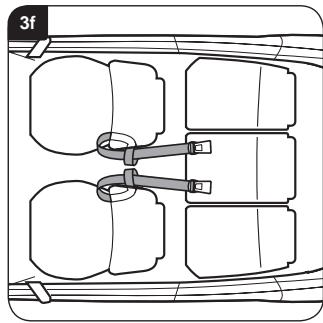 BRITAX MULTI TECH II - Installation of your child seat (positioned backward) in a rear middle seat - 6