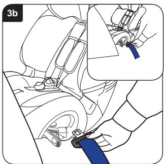BRITAX MULTI TECH II - Montering av barnesete (bakovervendt) på sete i midten bak - 2