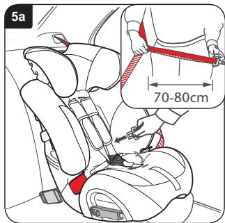 BRITAX MULTI TECH II - Turvaistuimen asennus (kasvot menosuuntaan) turvavyöllä - 1